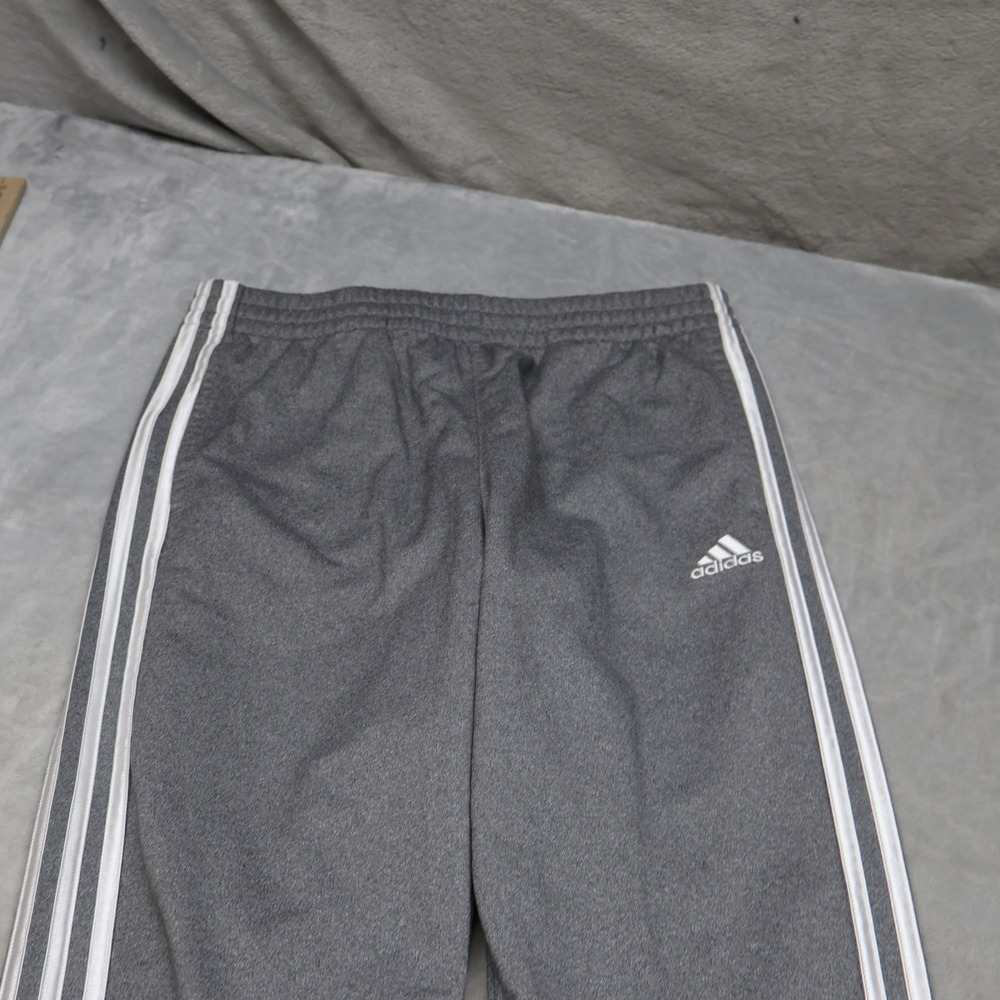 Adidas Track Pants Men XL 18/20 Gray Tapered Athletic Joggers Sport Gym 28x31 - Picture 2 of 11